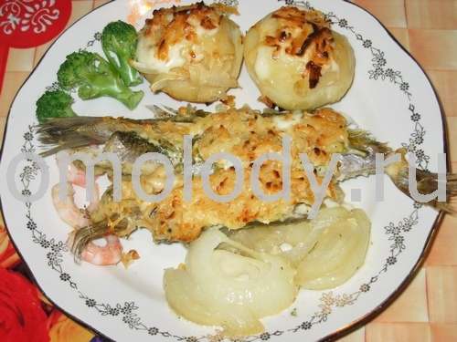 Haddock baked in the oven