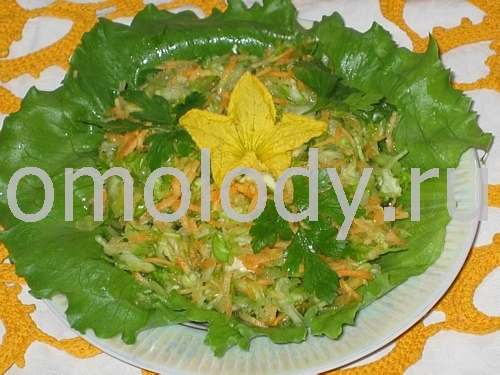 Cabbage salad with cucumber