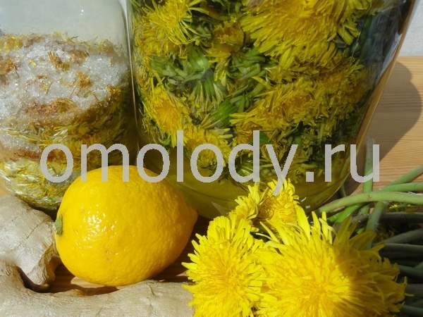 лимонад, напиток из одуванчиков