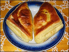 Pie with apple jam.