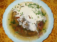 Mushroom soup.