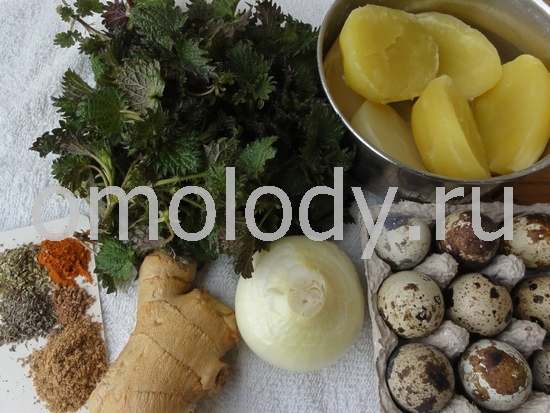 Potato nettles with mushrooms Cutlets